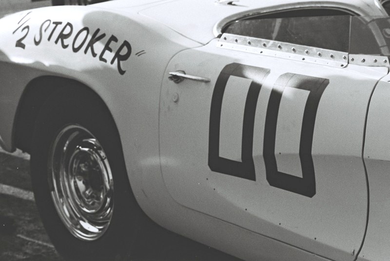 dave macdonald in corvette at stockton raceway